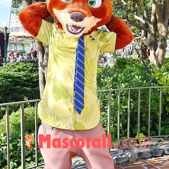 Superb Zootopia Nick Wilde Fox Mascot Costume