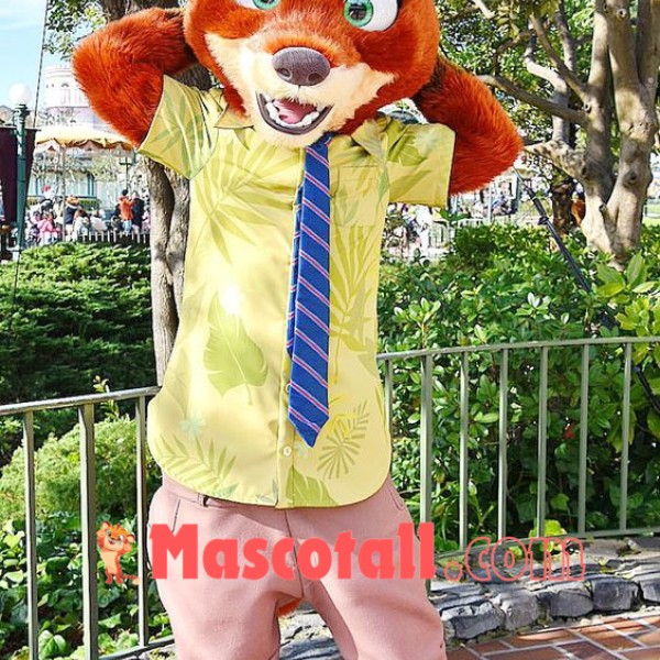 Superb Zootopia Nick Wilde Fox Mascot Costume