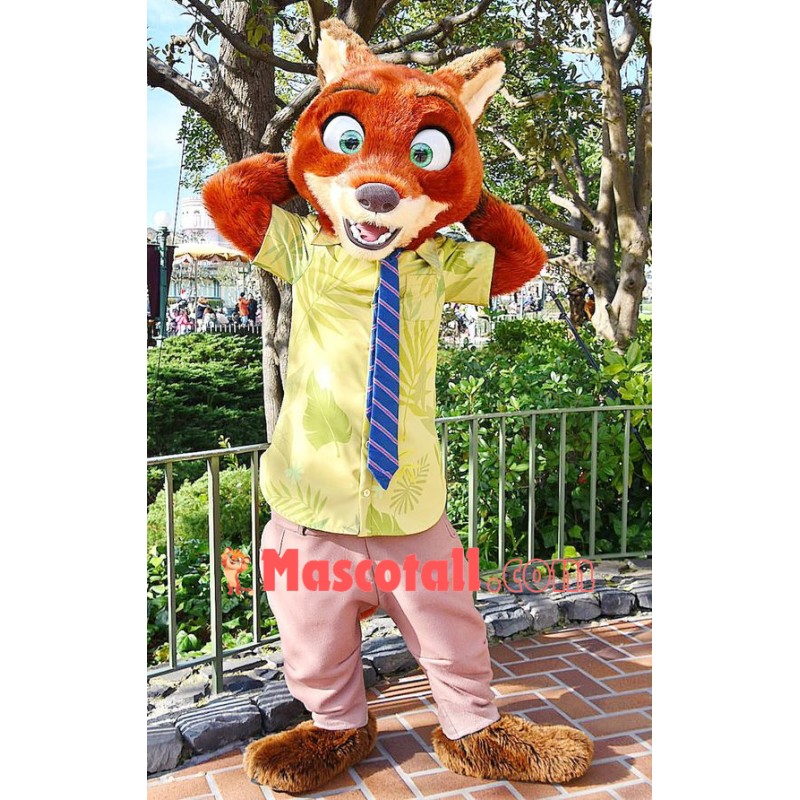 Superb Zootopia Nick Wilde Fox Mascot Costume