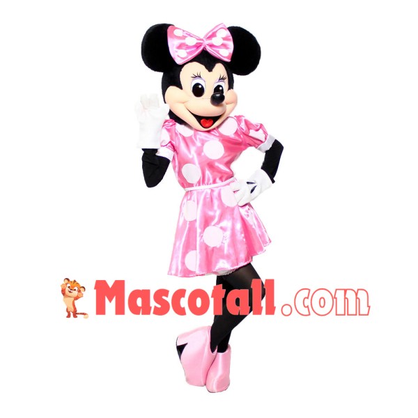 Mouse Clubhouse Regular Pink Miss Mouse Minnie Mascot Costume
