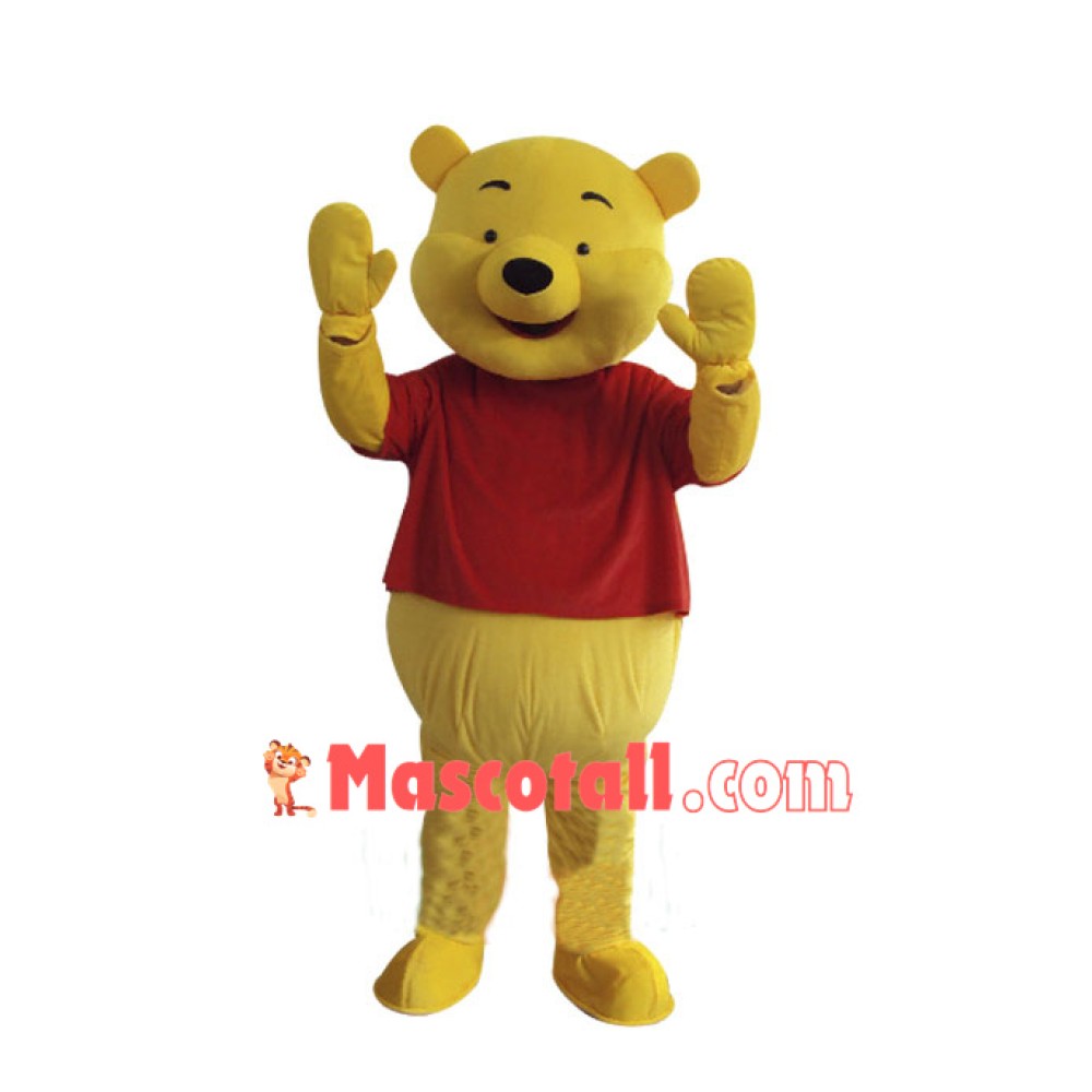 Winnie the Pooh Mascot Adult Costume Free Shipping
