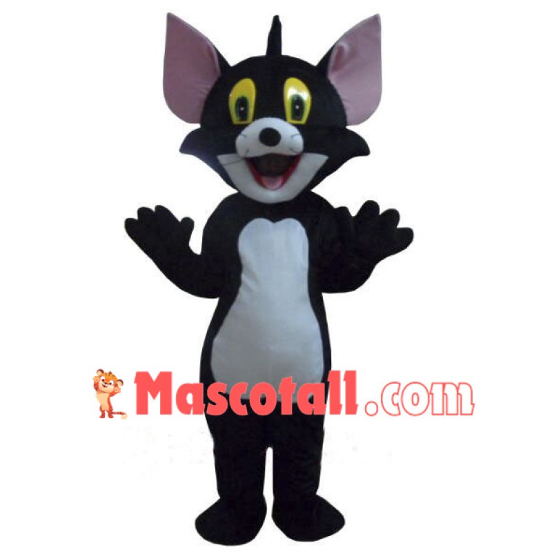 Black Tom Cat costume Cartoon Mascot Costume Free Shipping