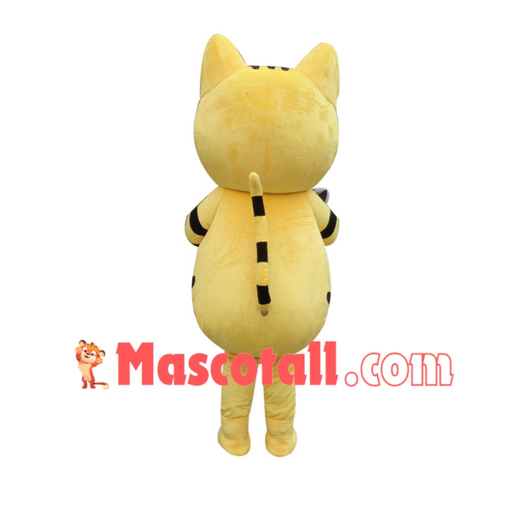 Yellow Cat Mascot Adult Costume Free Shipping