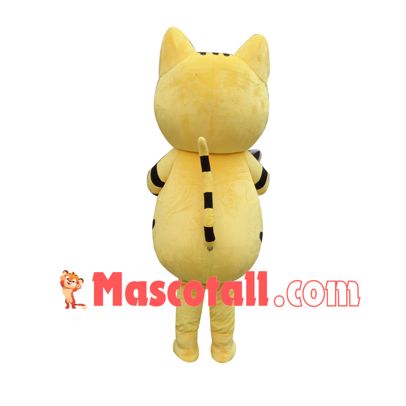 Yellow Cat Mascot Adult Costume Free Shipping