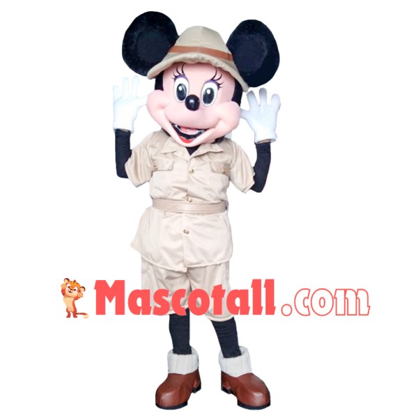 Mouse Clubhouse Safari Miss Mouse Minnie Mascot Costume