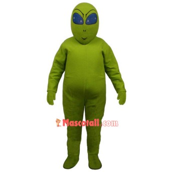 Green Alien Mascot Costume