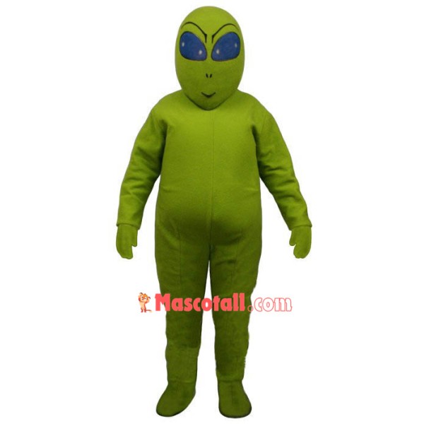 Green Alien Mascot Costume
