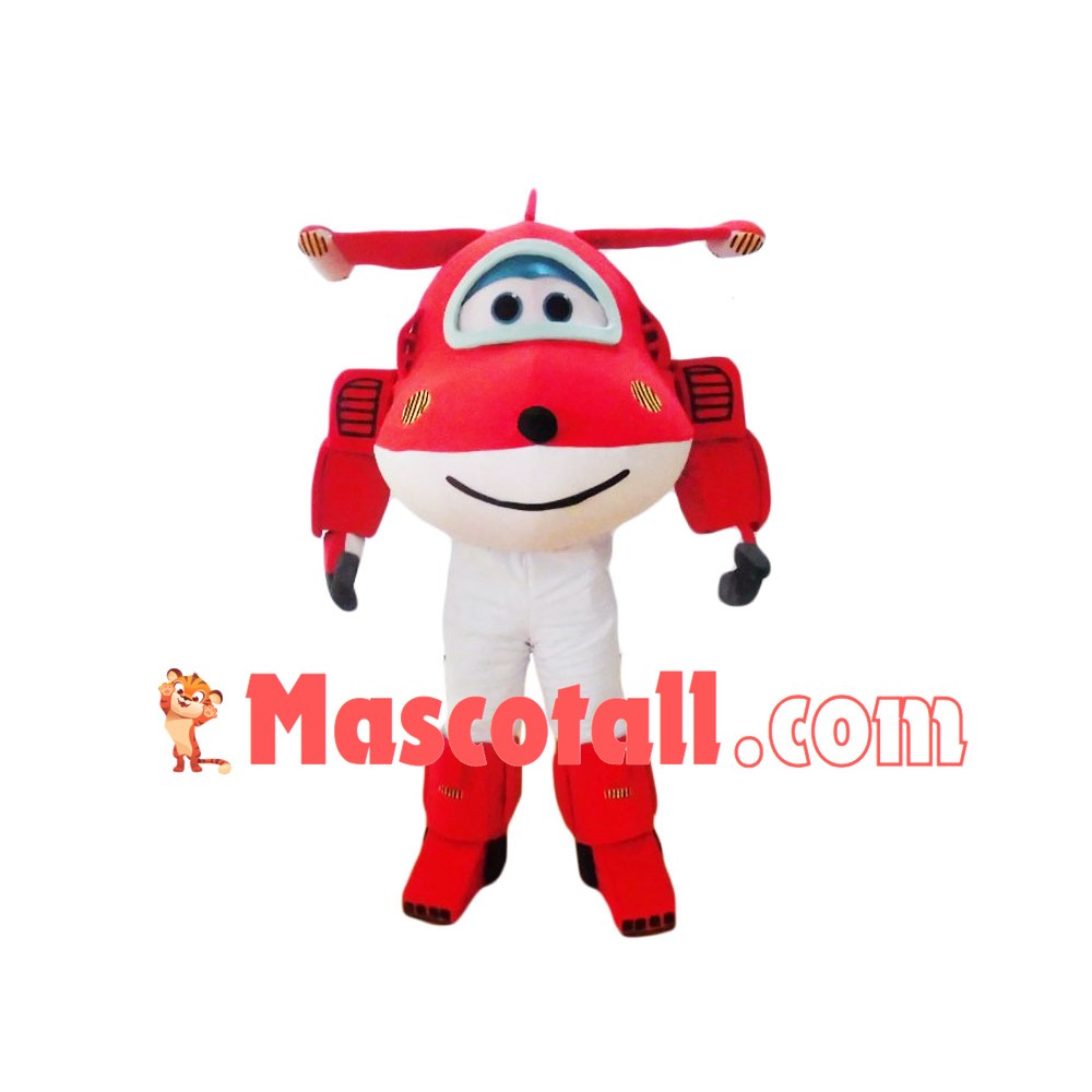 Super Wings Cartoon Jett Mascot Costume