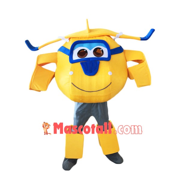 Super Wings Cartoon Donnie Mascot Costume
