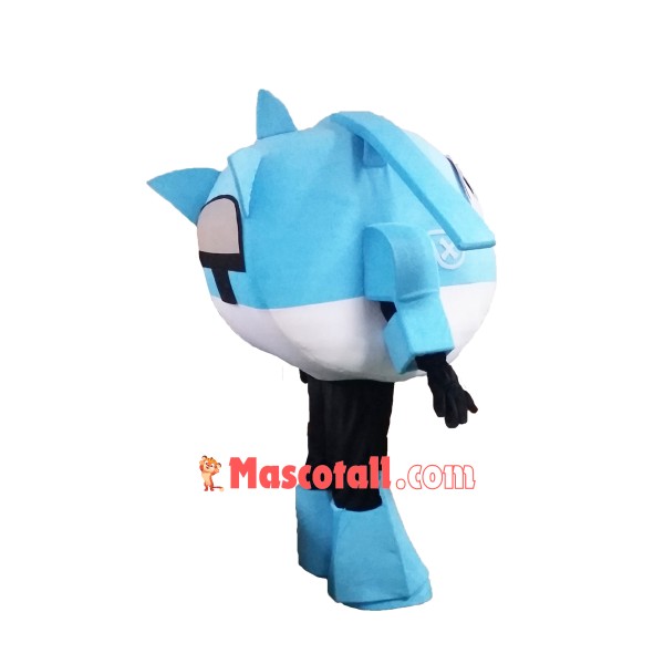 Super Wings Cartoon Light Blue  Jerome Mascot Costume