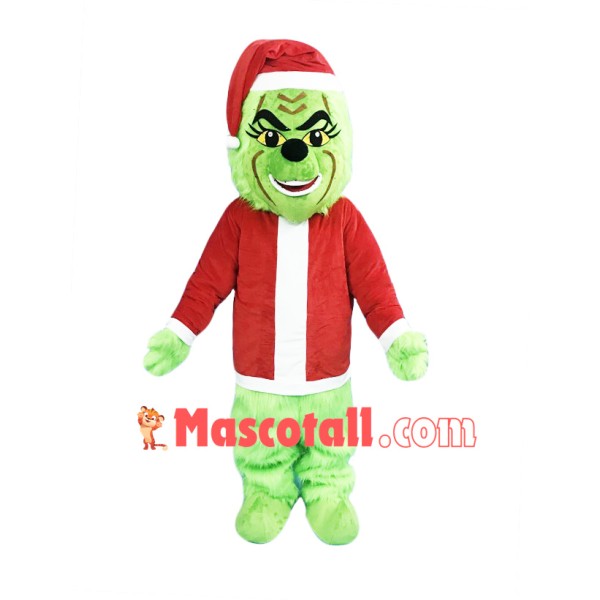 Christmas Grinch Mascot Costume Free Shipping