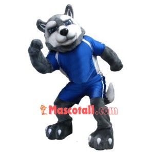 Power Husky Dog Mascot Costume