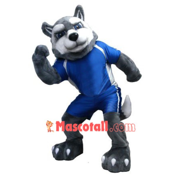 Power Husky Dog Mascot Costume