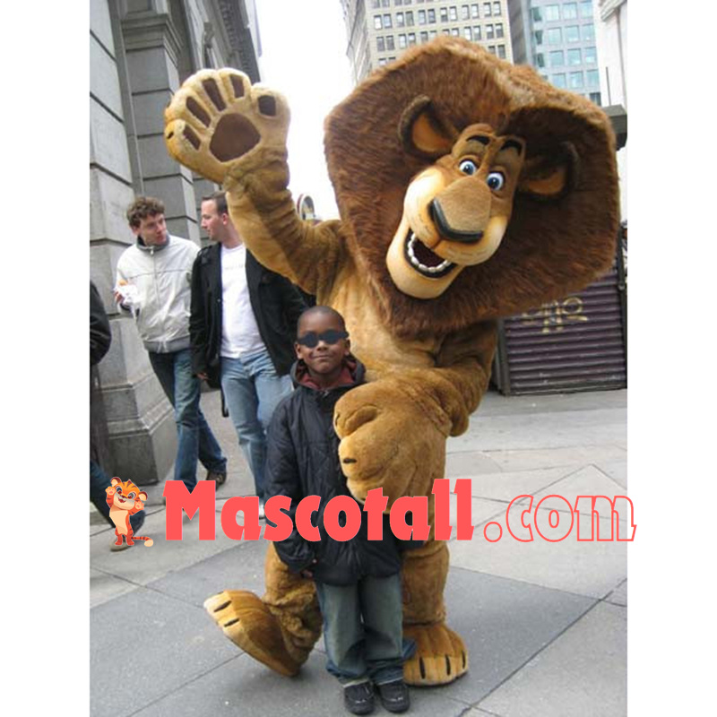 Alex The Lion Madagascar Mascot Costume 