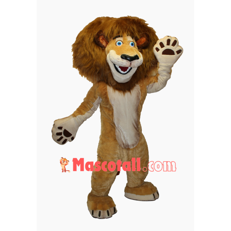Alex The Lion Madagascar Mascot Costume 