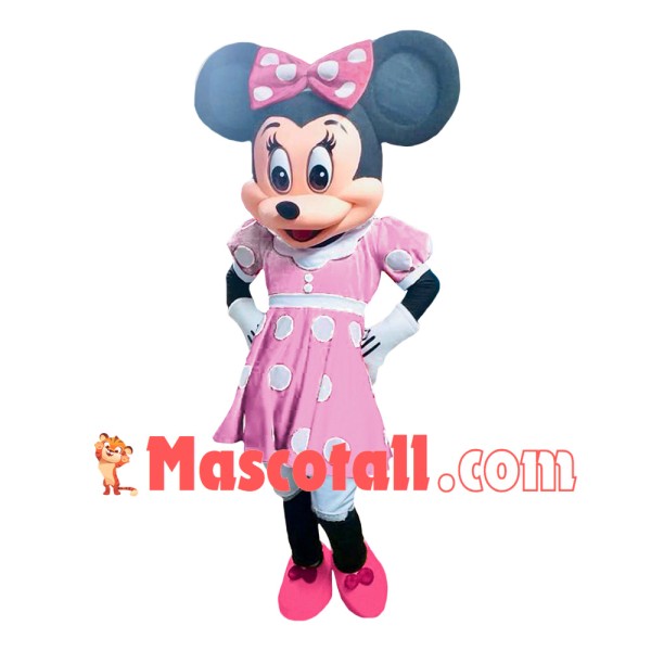 Mouse Clubhouse Pink Lady Mouse Minnie Mascot Costume