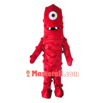Red Monster One Eye Demon Mascot Costume Free Shipping