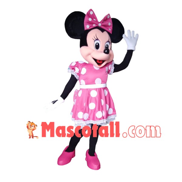 Mouse Clubhouse Deluxe Pink Miss Mouse Minnie Mascot Costume