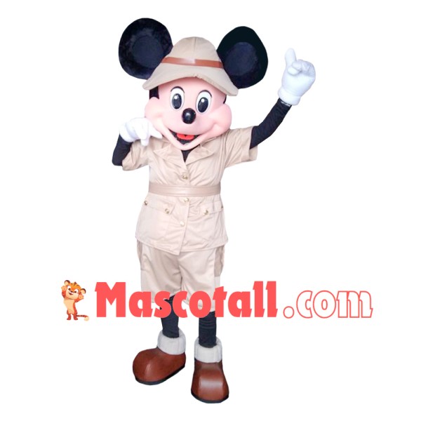 Mouse Clubhouse Safari Mickey Mouse Mascot Costume