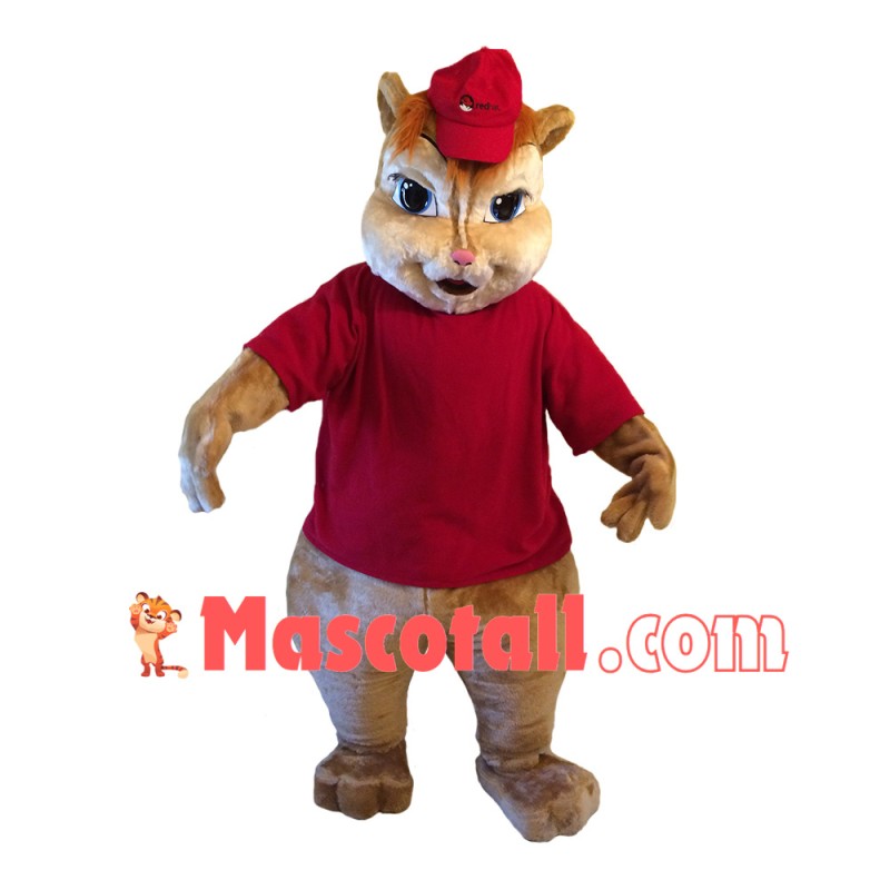 Chipmunk Alvin Mascot Costume