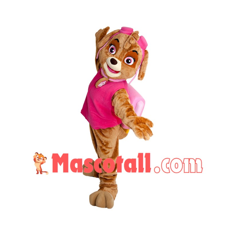 Paw Patrol Pink Dog Skye Mascot Costume