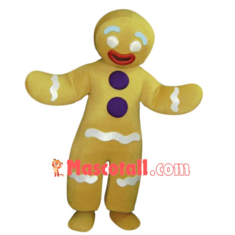 Gingerbread Man Mascot Costume