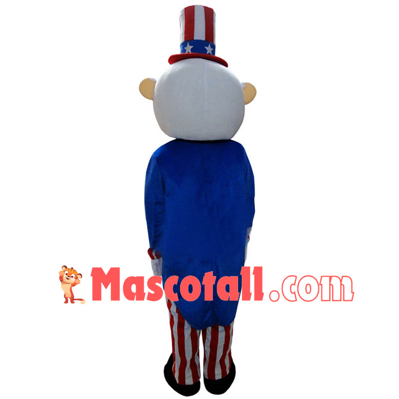 American Old Man Magician Mascot Costume