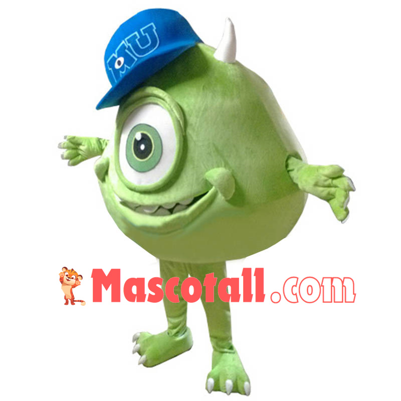 Mike Wazowski Mascot Costume From Monsters University Fancy Dress Free Shipping