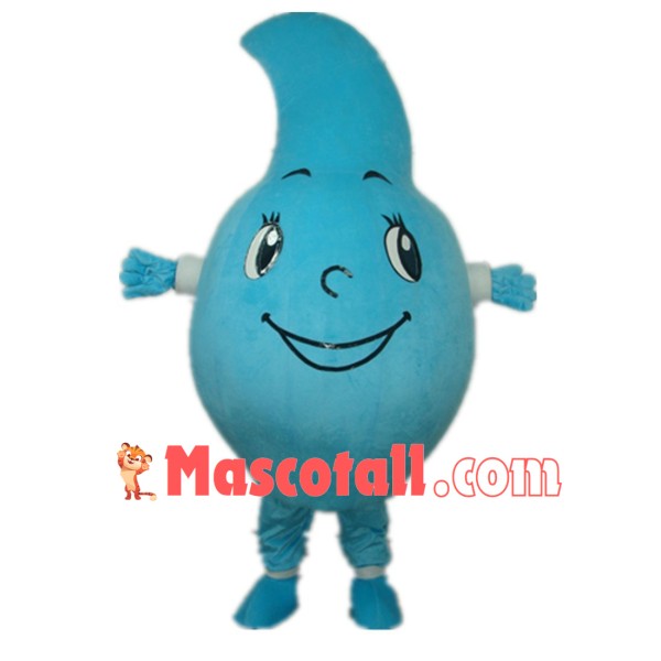 Blue Water Drop Mascot Costume