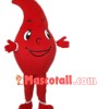 Red Water Drop Mascot Costume