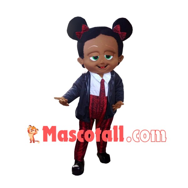 Baby Girl Black Mascot Costume