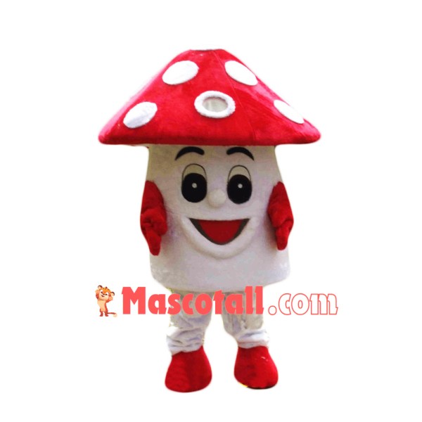 Red Mushroom Mascot Costume