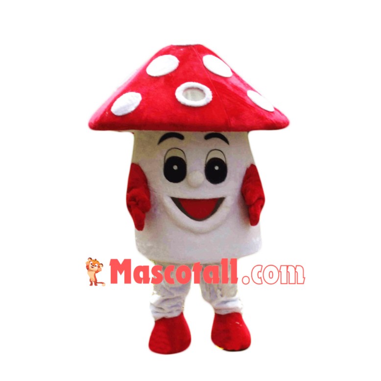 Red Mushroom Mascot Costume