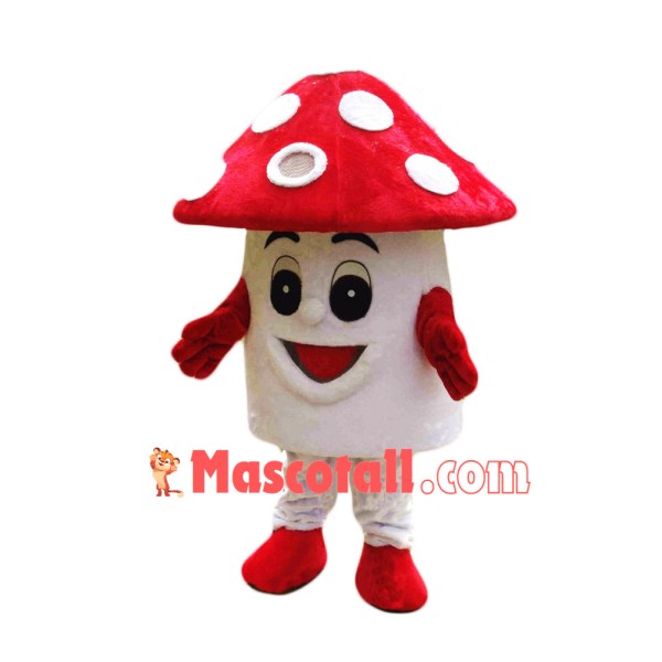 Red Mushroom Mascot Costume