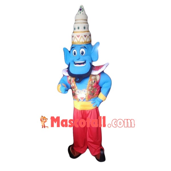 Genie Aladdin Mascot Costume