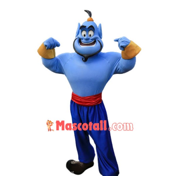 Genie Aladdin Mascot Costume Free Shipping