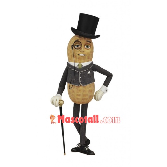Handsome Mr. Peanut Mascot Costume