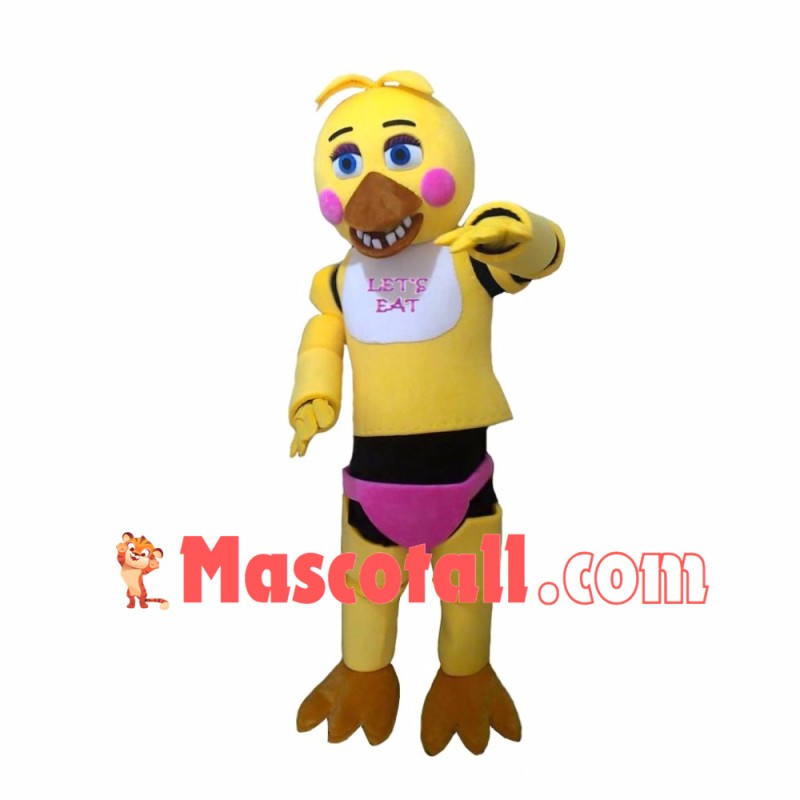 Five Nights At Freddy's Toy Chica Yellow Mascot Costume