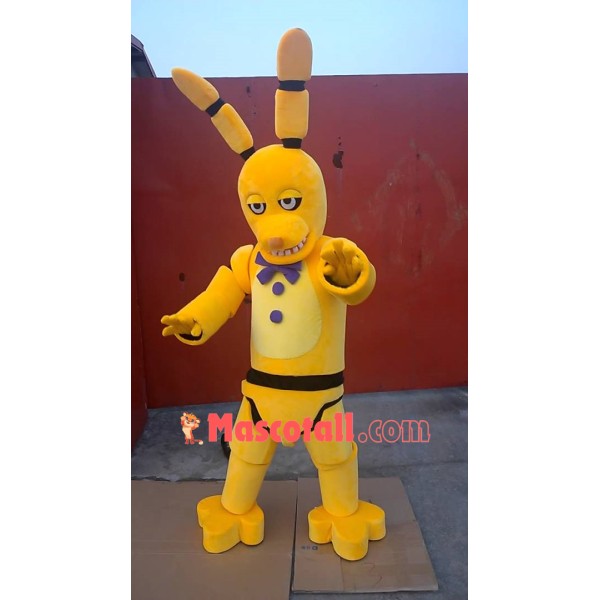 New Five Nights At Freddy's Golden Bonnie Mascot Costume