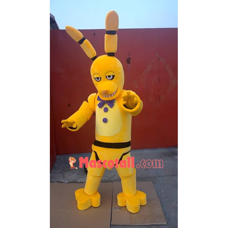 New Five Nights At Freddy's Golden Bonnie Mascot Costume