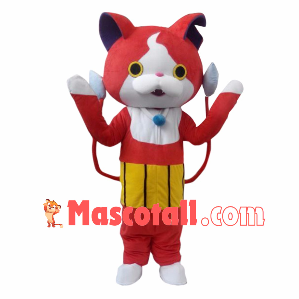 Youkai Watch Jibanyan Red Cat Mascot Costumes