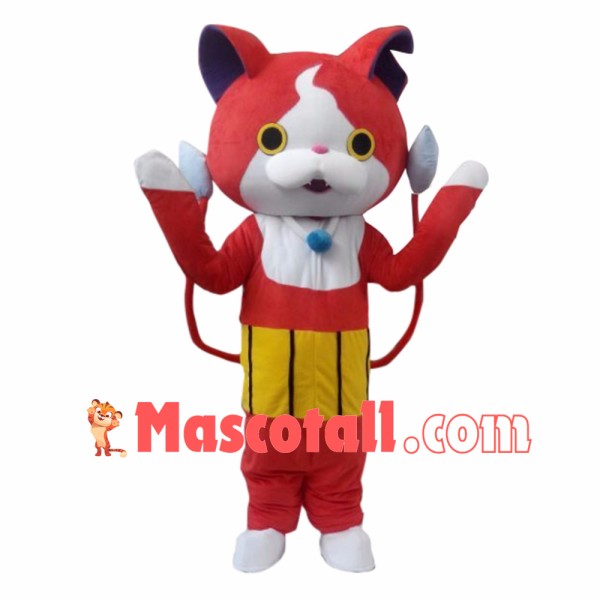 Youkai Watch Jibanyan Red Cat Mascot Costumes