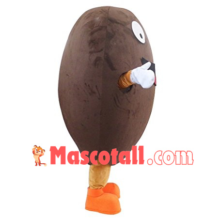 Lovely Coffee Bean Cartoon Mascot Costume