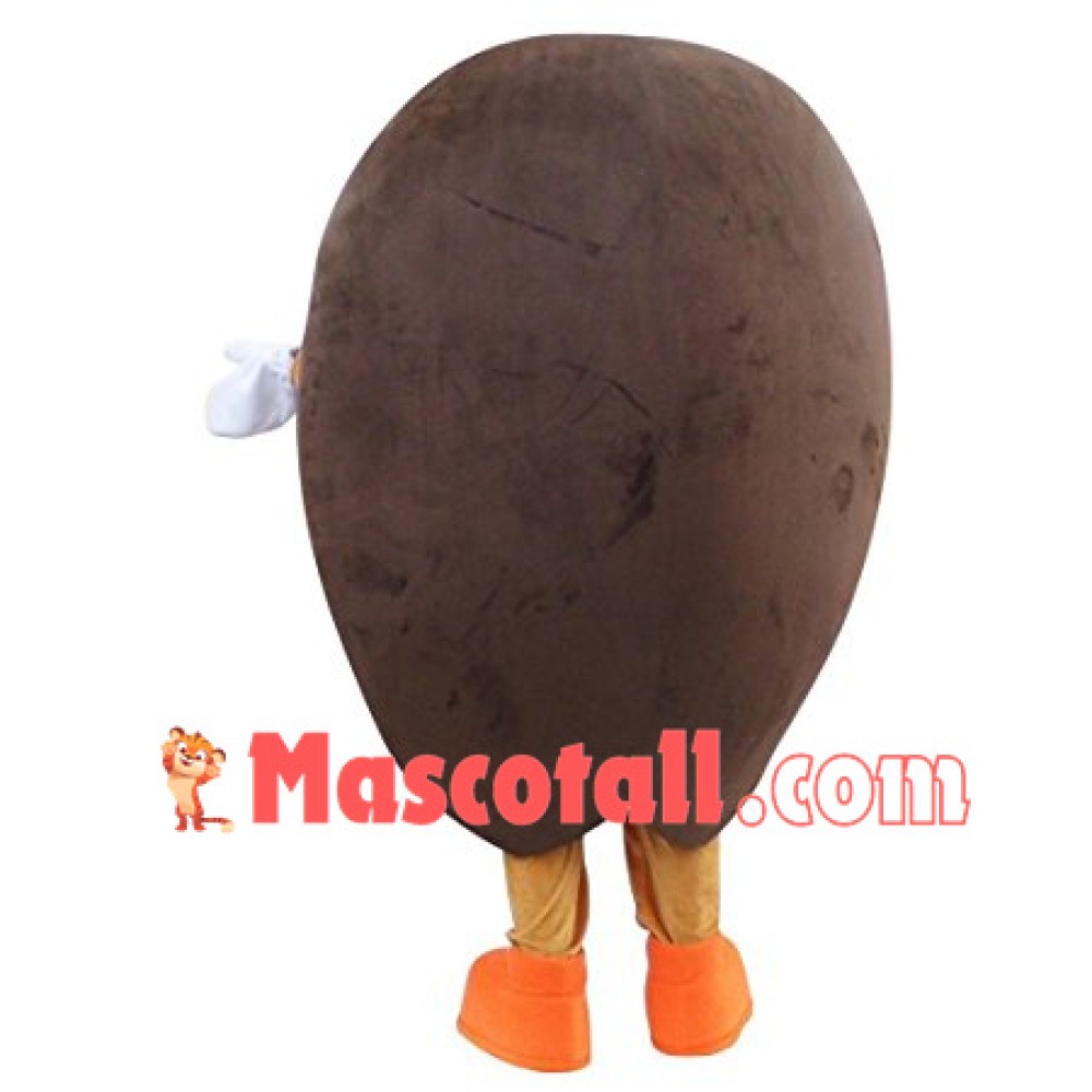 Lovely Coffee Bean Cartoon Mascot Costume
