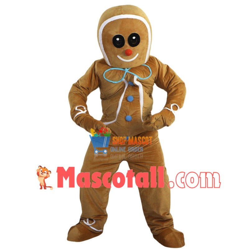 Ginger Bread Boy Mascot Costume