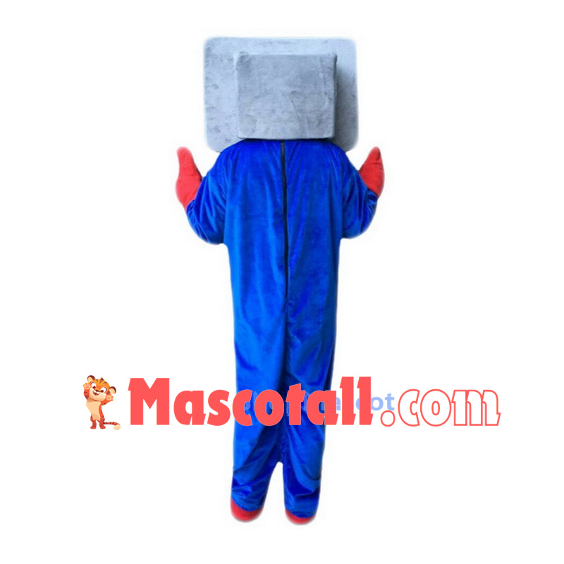 Blue Computer Mascot Costumes Free Shipping