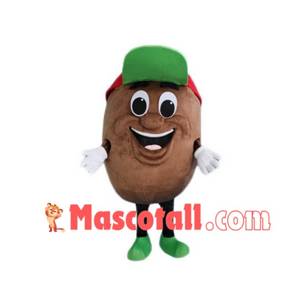 Green Hat Potato Mascot Costume