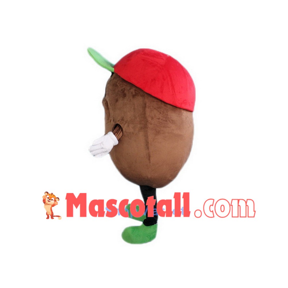 Green Hat Potato Mascot Costume