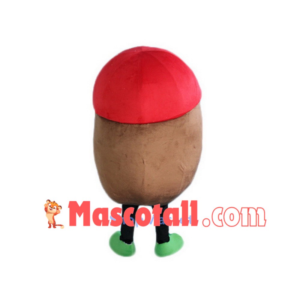 Green Hat Potato Mascot Costume