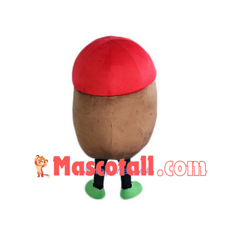 Green Hat Potato Mascot Costume